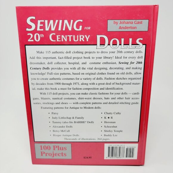 Sewing 20th Century Dolls Craft Project Hard Cover Book - Picture 2 of 3